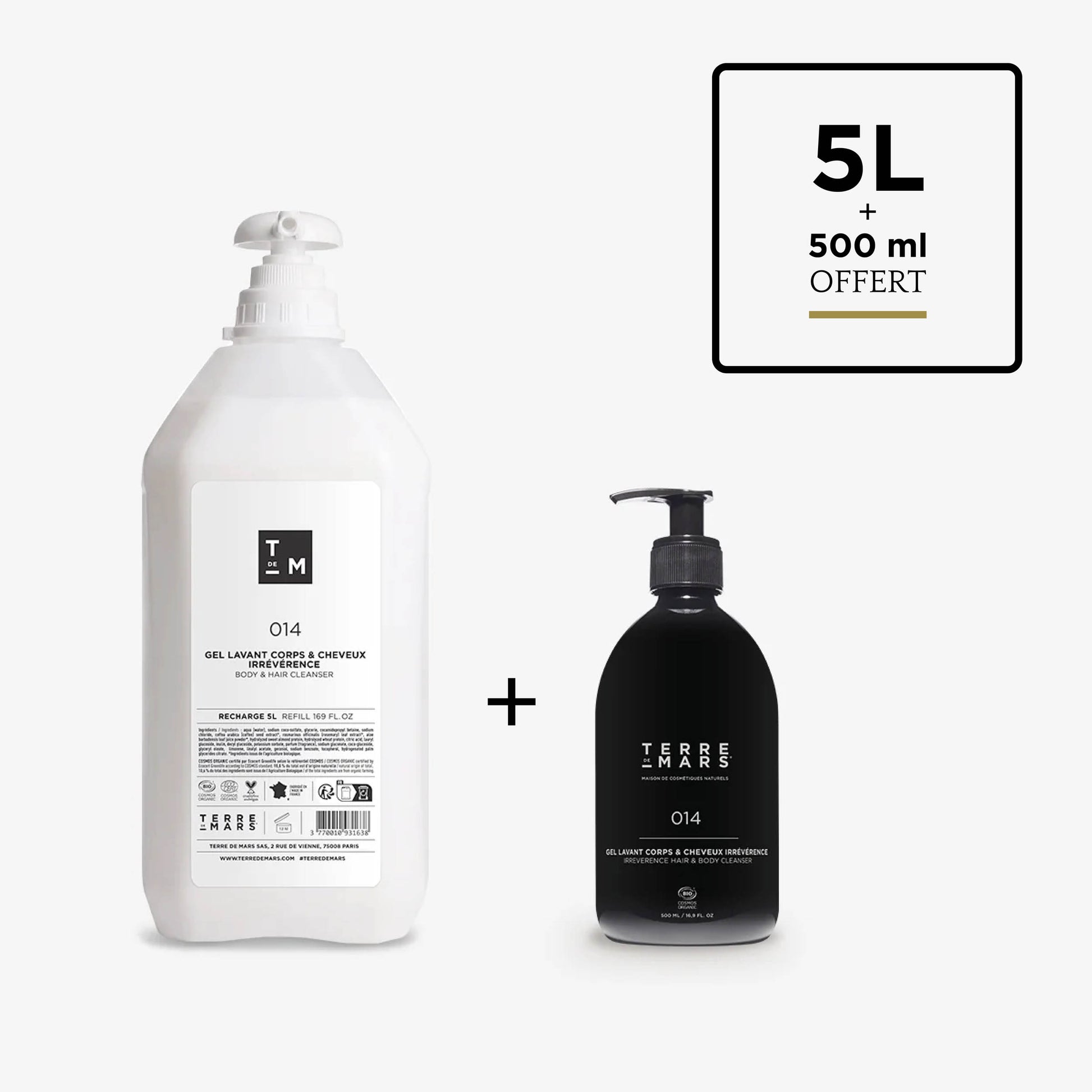 Irreverence body and hair cleansing gel