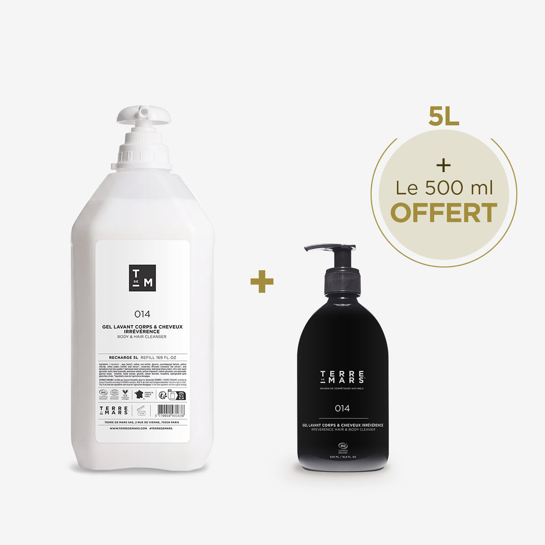 Irreverence body and hair cleansing gel