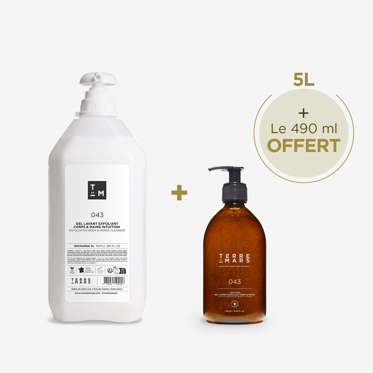 Exfoliating Cleansing Gel for Body & Hands Intuition