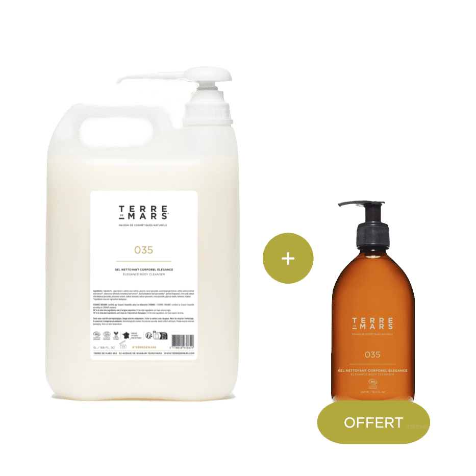 Gel Nettoyant Corporel Elégance — 5L. + 500ml Offert