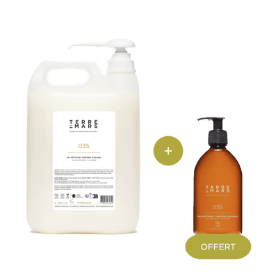 Gel Nettoyant Corporel Elégance — 5L. + 500ml Offert