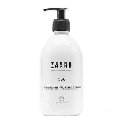 Nourishing Body & Hand Milk Elégance - Made with organic ingredients and natural actives, Imminence body milk is ideal for daily use. Its delicate, smooth texture makes it especially pleasant to apply.