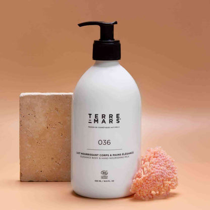 Nourishing Body & Hand Milk Elégance - Made with organic ingredients and natural actives, Imminence body milk is ideal for daily use. Its delicate, smooth, supple texture makes it especially pleasant to use.