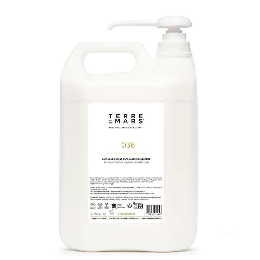 Nourishing Body & Hand Milk Elégance - Made with organic ingredients and natural actives, Imminence body milk is suitable for daily use. Its delicate, smooth, supple texture makes it especially pleasant to use