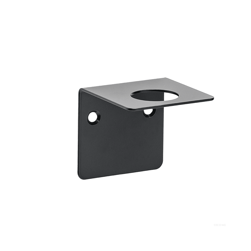 Bottle Holder - Wall-mounted stainless steel holder for 500ml Terre de Mars bottles.